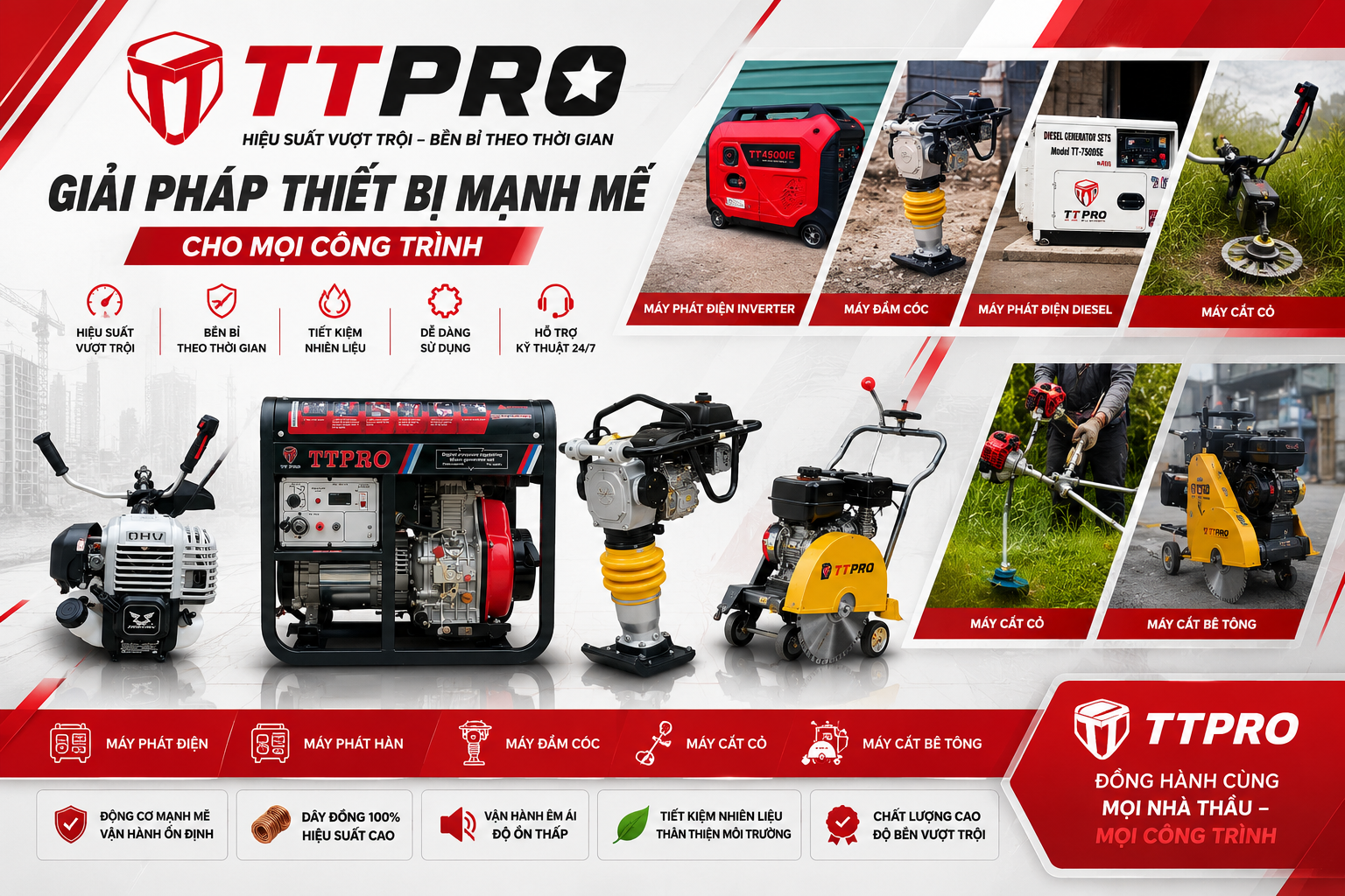 MÁY PHÁT ĐIỆN CHÍNH HÃNG TTPRO